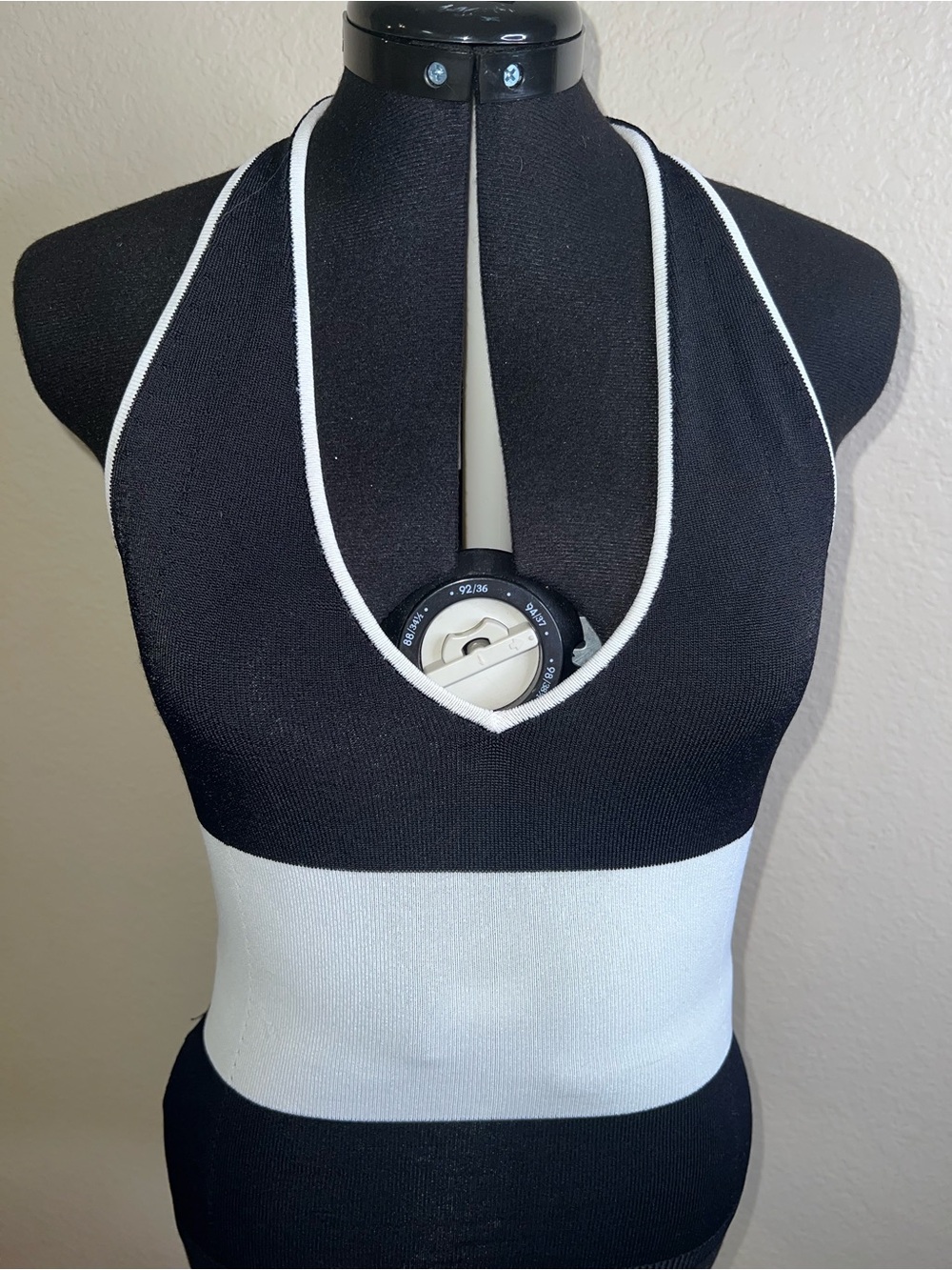 VINTAGE BEBE KNIT HALTER